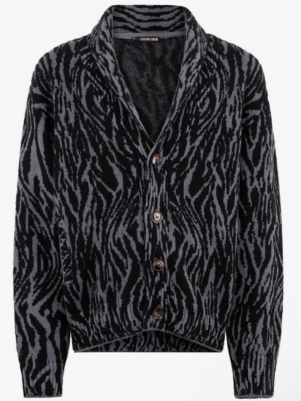 NWT Roberto Cavalli Animalier Jacquard Cardigan
 L / 48 IT